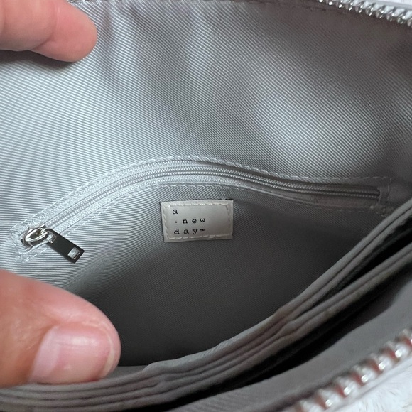 A New Day Light Gray Zip Pouch - Picture 2 of 7